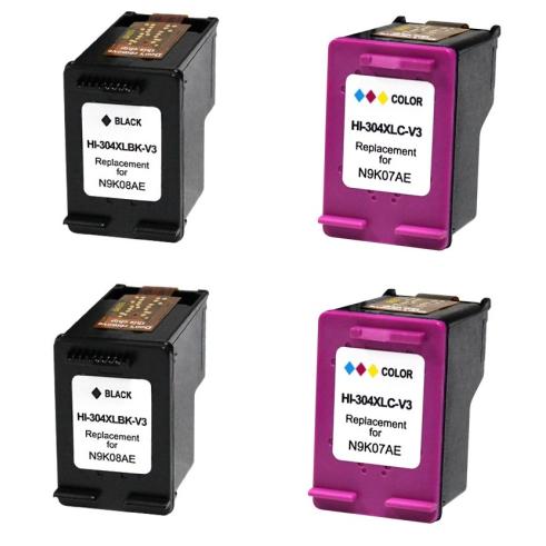 COMPATIBLE PACK 4 X HP 304 XL