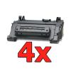 Compatible Pack 4 x HP CC364A Negro