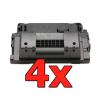 Compatible Pack 4 x HP CC364X Negro