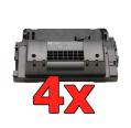 Compatible Pack 4 x HP CC364X Negro