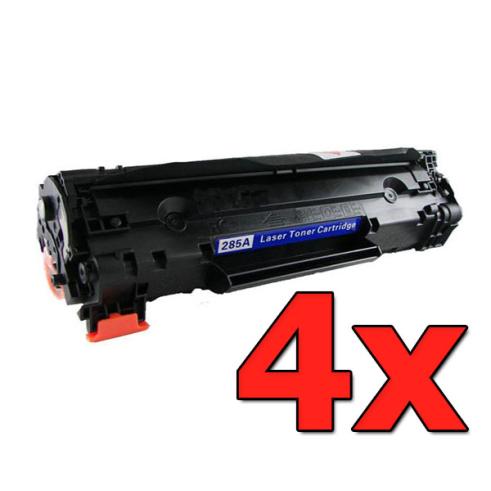 Compatible Pack 4 x HP CE278A Negro
