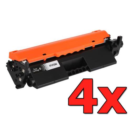 Compatible Pack 4 X HP CF230A Premium Chip