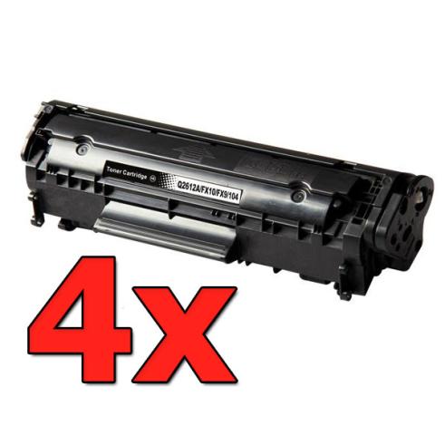 Compatible Pack 4 x HP Q2612A