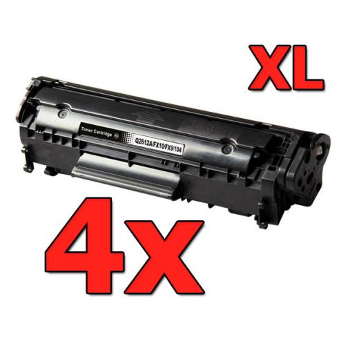Compatible Pack 4 x HP Q2612X