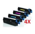 Compatible Pack 4 x OKI C3100/3200/5100/5200/ 5300/5400/5510/5540