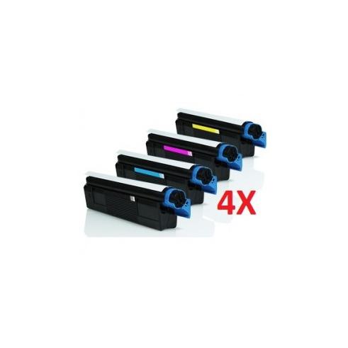 Compatible Pack 4 x OKI C3100/3200/5100/5200/ 5300/5400/5510/5540