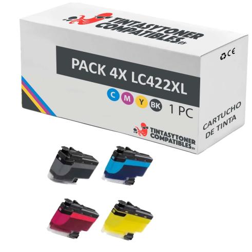 Compatible Pack 4x Brother LC422XL