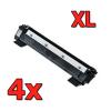 Compatible Pack 4x Brother TN-1050XL
