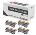 Compatible Pack 4x Brother TN2220/TN2210/TN2010/TN450XL Alta Capacidad (10K)