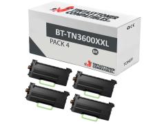 Compatible Pack 4x Brother TN3600XXL