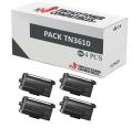 Compatible Pack 4x Brother TN3610 Negro