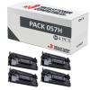 Compatible Pack 4x Canon 057H Negro