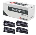 Compatible Pack 4x Canon 057H Negro