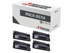 Compatible Pack 4x Canon 057H Negro