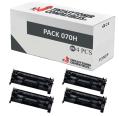 Compatible PACK 4X Canon 070H Negro