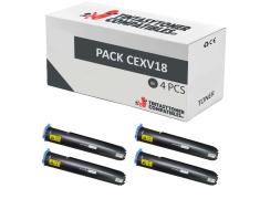 Compatible Pack 4x Canon C-EXV18