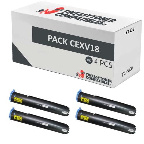 Compatible Pack 4x Canon C-EXV18