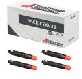 Compatible Pack 4x Canon C-EXV33 Negro