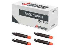 Compatible Pack 4x Canon C-EXV33 Negro
