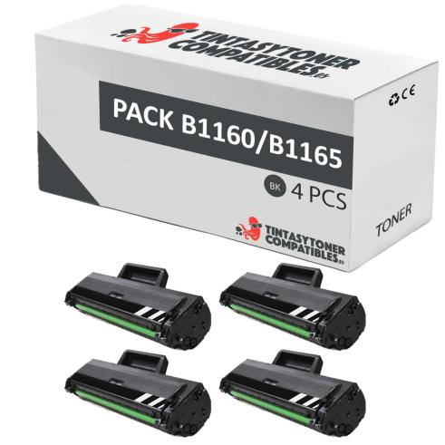 Compatible Pack 4x Dell B1160 / B1165