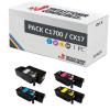 Compatible PACK 4x Epson C1700 CX17