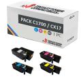 Compatible PACK 4x Epson C1700 CX17