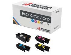 Compatible PACK 4x Epson C1700 CX17