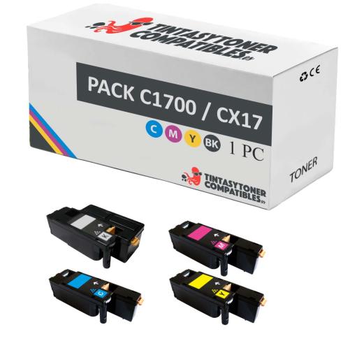 Compatible PACK 4x Epson C1700 CX17