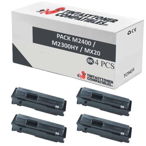 Compatible Pack 4x Epson M2400 / M2300HY / MX20