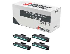 Compatible Pack 4x HP 106A-XL / W1106A-XL (Alta Capacidad)