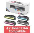 Compatible Pack 4x HP 216A / HP W2410/1/2/3A