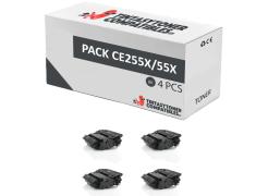 Compatible Pack 4x HP CE255X Premium