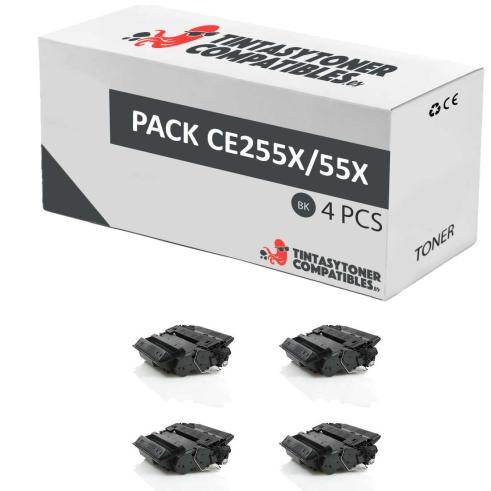 Compatible Pack 4x HP CE255X Premium