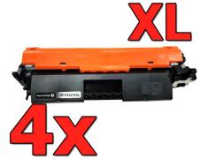 Compatible Pack 4X HP CF217A XXL Premium (Alta Capacidad)