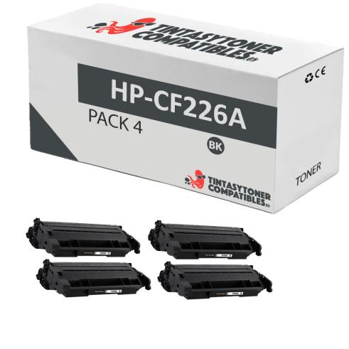 Compatible Pack 4x HP CF226A Negro Premium