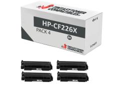 Compatible Pack 4x HP CF226X Negro Premium