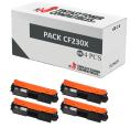 Compatible Pack 4x HP CF230X Premium Chip