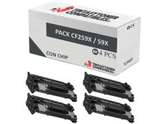 Compatible Pack 4x HP CF259X (Con Chip)
