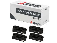 Compatible Pack 4x HP Q7553X Negro