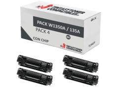 Compatible Pack 4x HP W1350A Negro