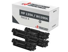 Compatible Pack 4x HP W1390A Negro