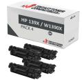 Compatible Pack 4x HP W1390X Negro