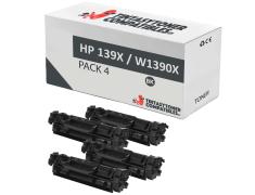 Compatible Pack 4x HP W1390X Negro