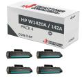 Compatible Pack 4x HP W1420A Negro (Con Chip)