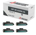 Compatible Pack 4x HP W1420A-XL Negro (Con Chip)