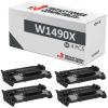 Compatible Pack 4x HP W1490X Negro