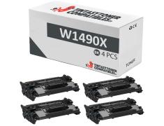 Compatible Pack 4x HP W1490X Negro
