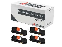 Compatible Pack 4x Kyocera TK-140 / TK-142 / TK-144