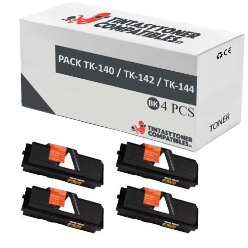 Compatible Pack 4x Kyocera TK-140 / TK-142 / TK-144