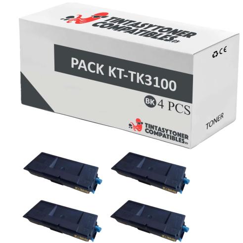 Compatible Pack 4x Kyocera TK-3100 / TK-3110 / TK-3130